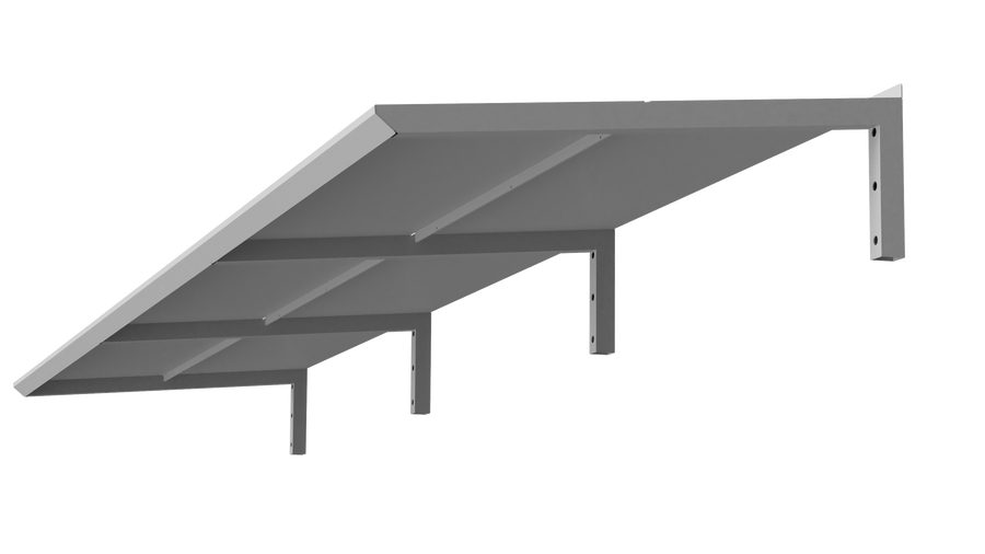 MODERN Eingangsüberdachung, L390 x B85 x H27,5 cm, grau