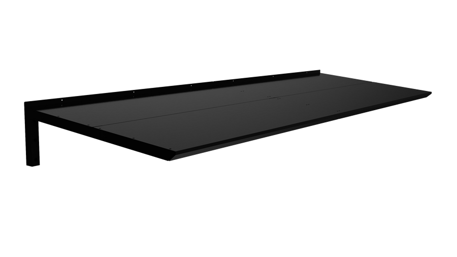 MODERN Eingangsüberdachung, L200 x B85 x H27,5 cm, schwarz