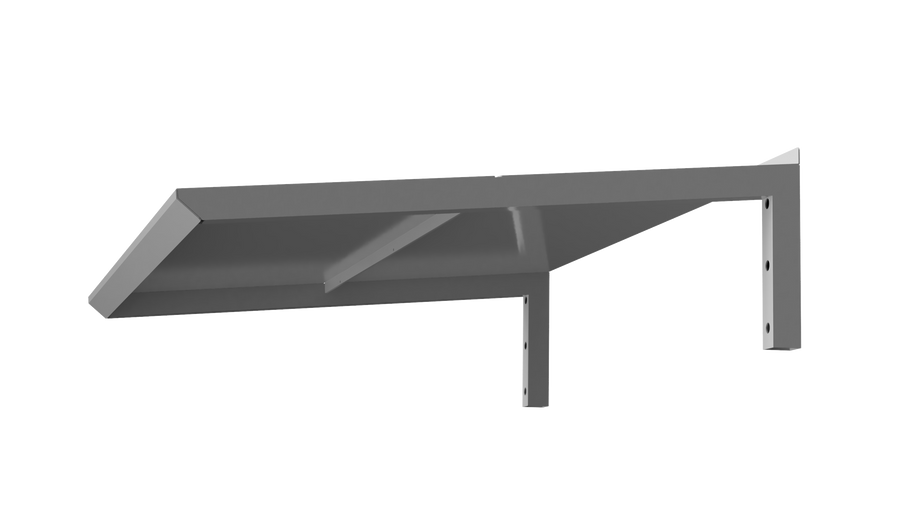 MODERN Eingangsüberdachung, L130 x B85 x H27,5 cm, grau