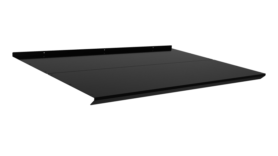 MODERN lose Platten Vordach, B130 x T85 x H5 cm, schwarz