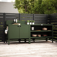 Sonderpreis UMAMI Außenküche Modul 1 + 2 inkl. Überzug, grün
