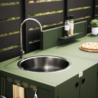 UMAMI Uteküchenpaket, Spülmodul, Modul 1 und Modul 2, grün