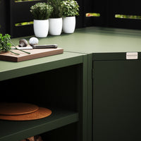 UMAMI Uteküchenpaket, Spülmodul, Eckmodul, Modul 3, grün