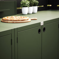 UMAMI Uteküchenpaket, Spülmodul, Modul 1 und Modul 2, grün