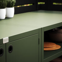 Sonderpreis UMAMI Außenküche Modul 1 + 2 inkl. Überzug, grün