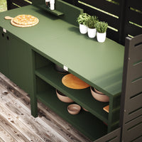 Sonderpreis UMAMI Außenküche Modul 1 + 2 inkl. Überzug, grün