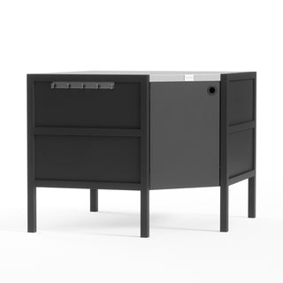 UMAMI Outdoorküchenset, Spülenmodul, Eckmodul, Modul 3, Schwarz / Edelstahl