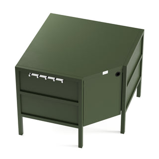 UMAMI Uteküchenpaket, Spülmodul, Eckmodul, Modul 3, grün