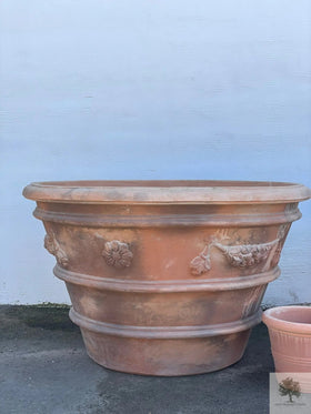 Blumentopf Terrakotta Antik - Impruneta Garland - 140 cm Durchmesser - 83 cm Höhe 
