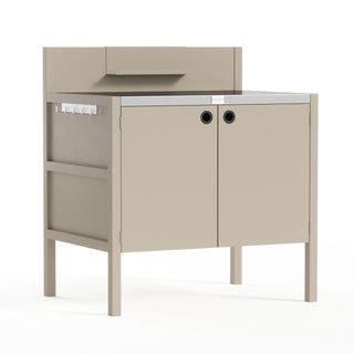 Sonderpreis UMAMI Außenküchenmodul 1 + 2 inkl. Abdeckung, beige / Edelstahl