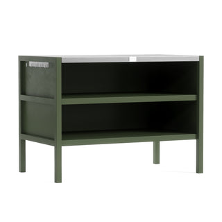 Sonderpreis UMAMI Außenküche Modul 1 + 2 inkl. Überzug, grün / rostfrei