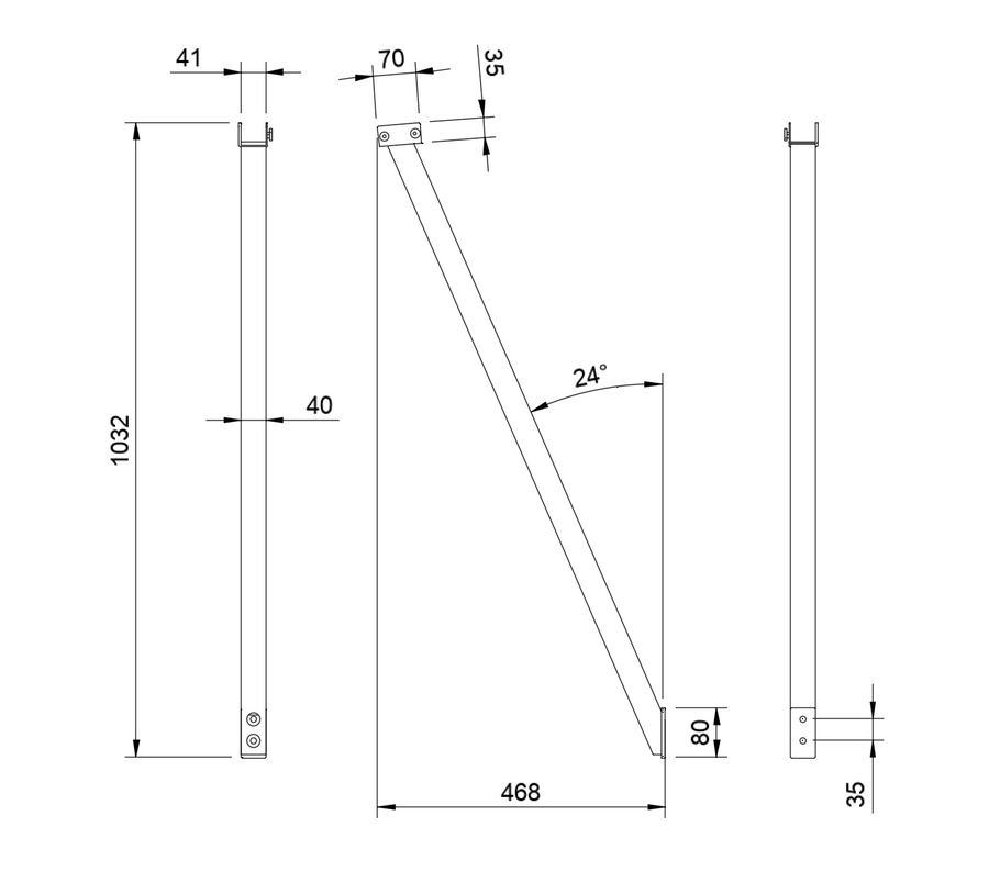 MODERNE Konsolenstrebe für Eingangsdecke