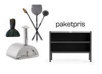 Nonno Peppe ved + Zubehör + Umami Modul 2, schwarz / rostfrei