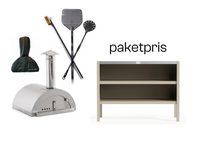 Nonno Peppe ved + Zubehör + Umami Modul 2, beige / rostfrei