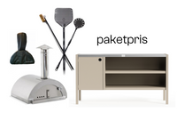 Nonno Peppe ved + Zubehör + Umami Modul 3, beige / rostfrei