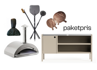 Pizzaiolo ved + Zubehör + Umami Modul 3, beige / rostfrei