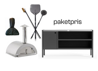 Nonno Peppe ved + Zubehör + Umami Modul 3, schwarz / rostfrei