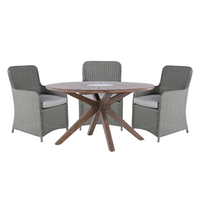 ROSARIO Esstisch + 6 WEMBLEY Essstühle