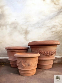 Terrakotta-Blumentopf - Impruneta Garland - 70 cm Durchmesser - 53 cm Höhe 