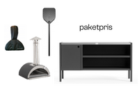 Nonno Lillo ved + Zubehör + Umami Modul 3, schwarz / rostfrei