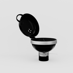 Kugelgrill 57 cm, Einbau (Gusseisengitter)