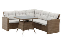 Watford Ecksofa mit Couchtisch - Natur / Beige