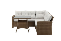 Watford Ecksofa mit Couchtisch - Natur / Beige