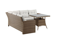 Watford Ecksofa mit Couchtisch - Natur / Beige