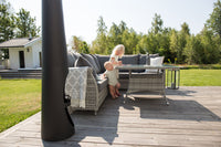 Vikelund Ecksofa mit Couchtisch - grau