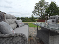 Washington Sofa-Gruppe mit Couchtisch - grau / grau