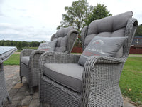 Washington Sofa-Gruppe mit Couchtisch - grau / grau