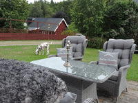 Washington Sofa-Gruppe mit Couchtisch - grau / grau