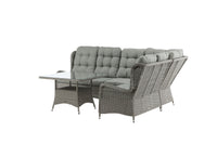 Washington Ecksofa mit Couchtisch - grau / grau