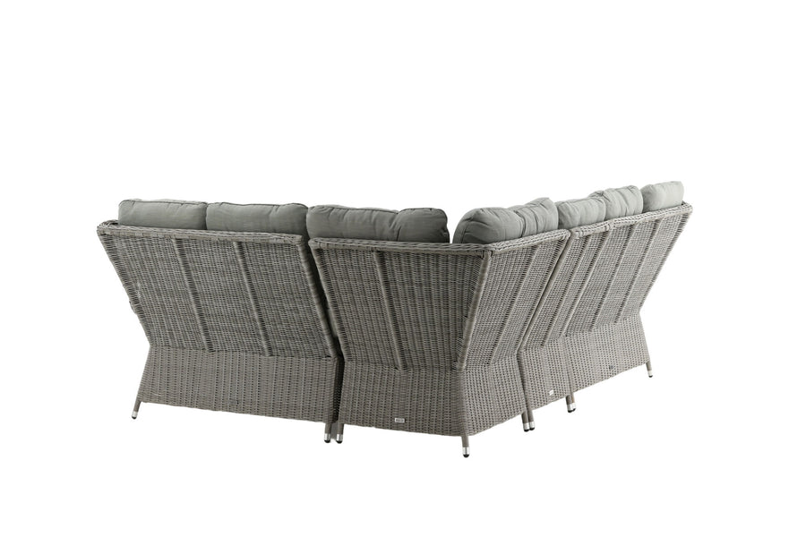 Washington Ecksofa mit Couchtisch - grau / grau