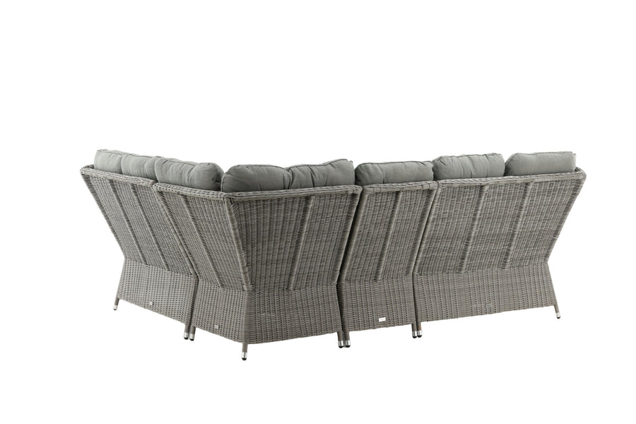 Washington Ecksofa mit Couchtisch - grau / grau