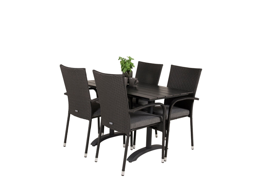 Essgruppe Denver mit den Stühlen Anna 