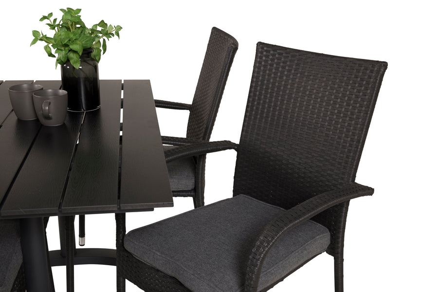 Essgruppe Denver mit den Stühlen Anna 