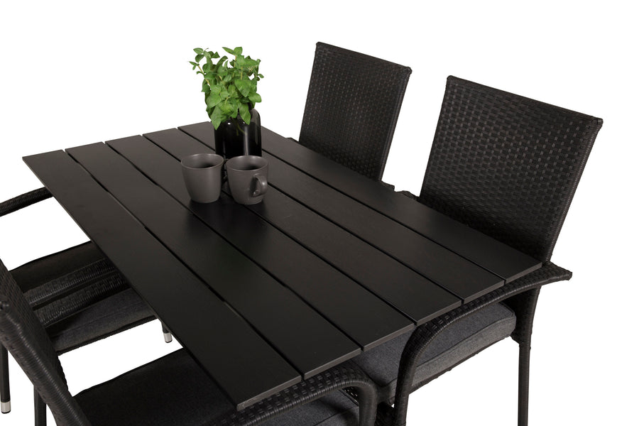 Essgruppe Denver mit den Stühlen Anna 