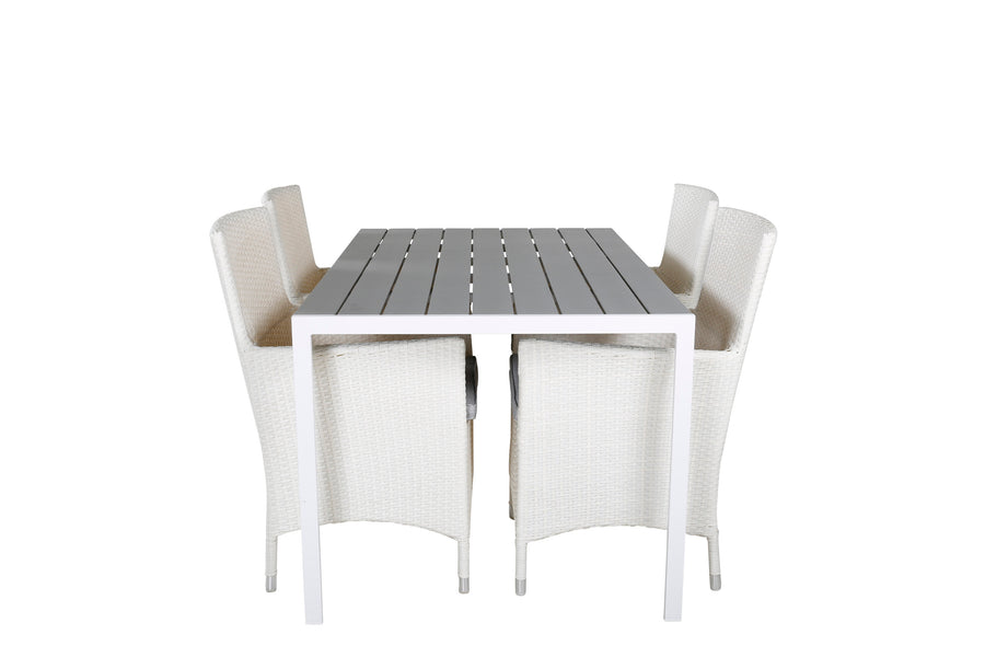 Rechteckige Essgruppe „Break“ mit Malin-Sessel