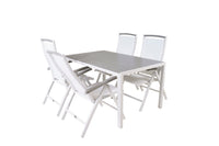 Break Rechteckige Essgruppe mit verstellbarem Albany Stuhl 