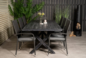 Essgruppe Rives mit den Stühlen Anna 