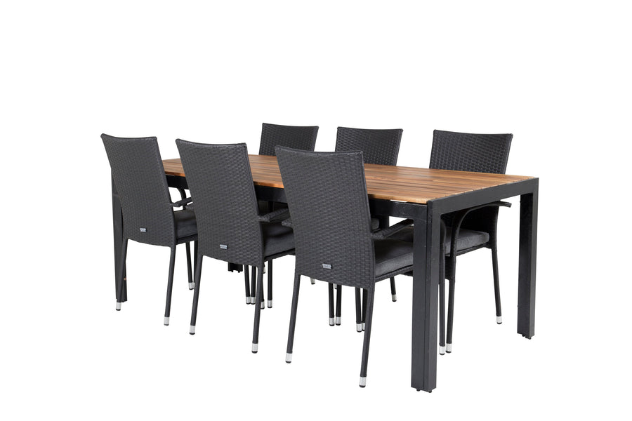 Essgruppe Bois mit den Stühlen Anna 