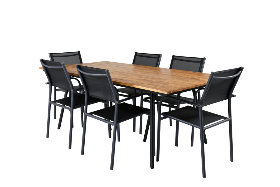 Chan rechteckiges Essgruppen-Set 