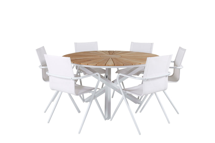 Essgruppe Mexico mit den Stühlen Alina