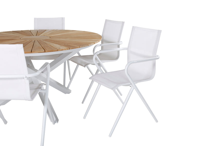 Essgruppe Mexico mit den Stühlen Alina