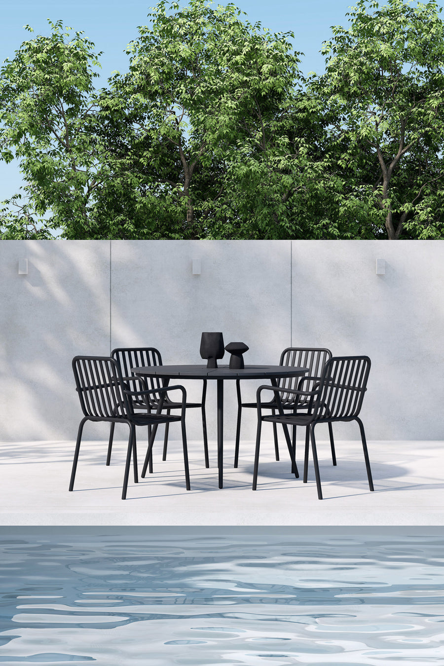 San Vito Essgruppe mit den Stühlen Peking 