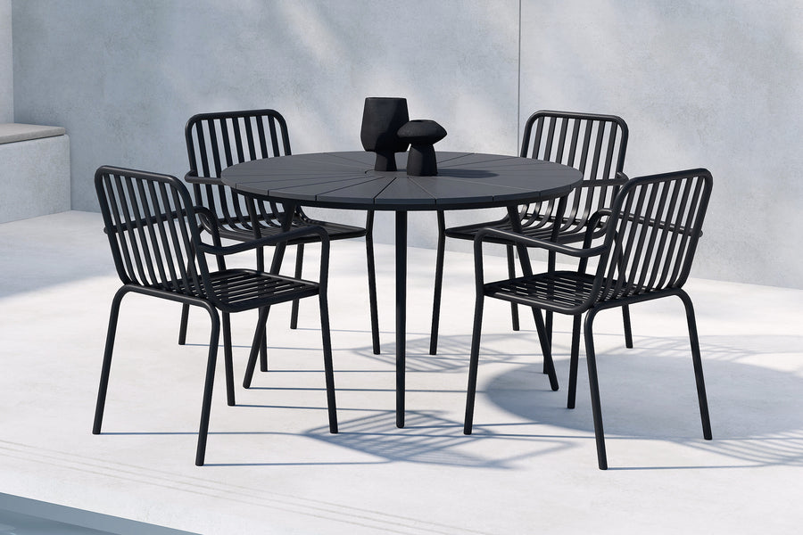 San Vito Essgruppe mit den Stühlen Peking 