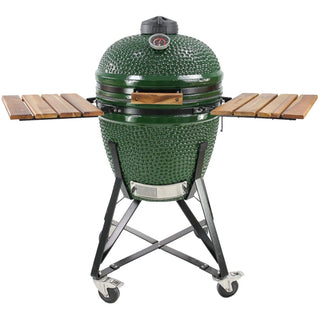 UMAMI Outdoor-Küche Modul 3 für Kamado + Kamado SUMO Midi, beige / grün