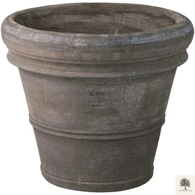 Terrakotta-Blumentopf Grau - Toscana - 50 cm Durchmesser - 41 cm Höhe 