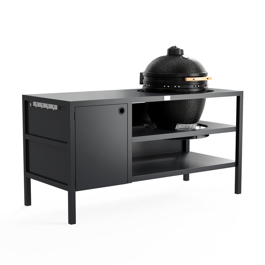 UMAMI Outdoorküche Modul 3 für Kamado + Kamado SUMO Midi, schwarz